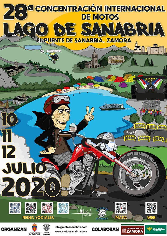 Concentración motos Lago de Sanabria